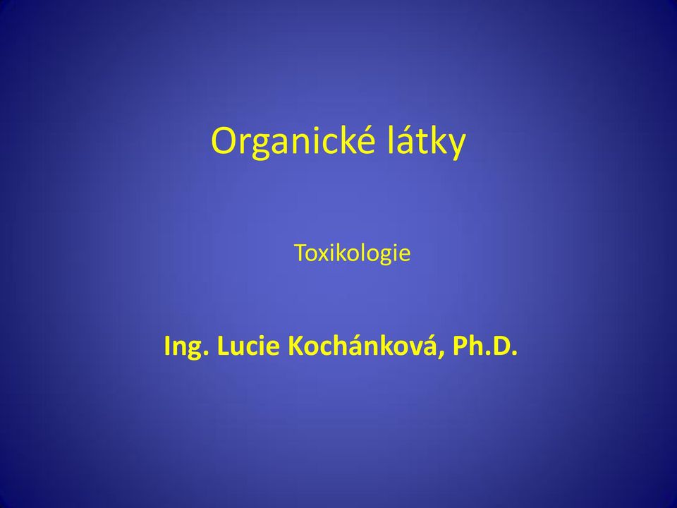 Toxikologie