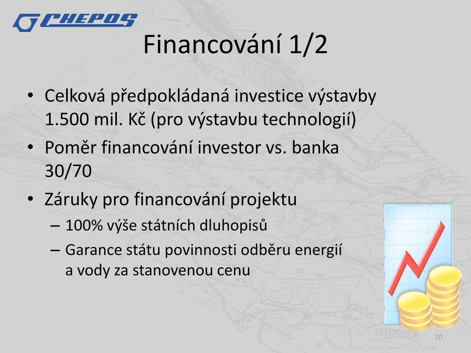 banka 30/70 Záruky pro financování projektu 100% výše státních