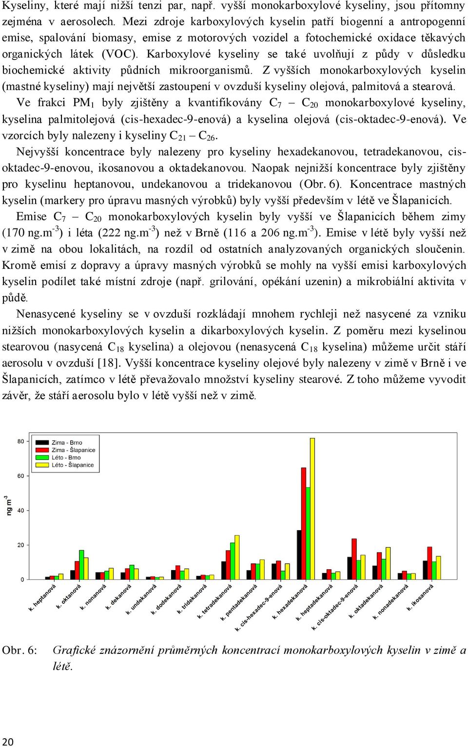Karboxylové kyseliny se také uvolňují z půdy v důsledku biochemické aktivity půdních mikroorganismů.