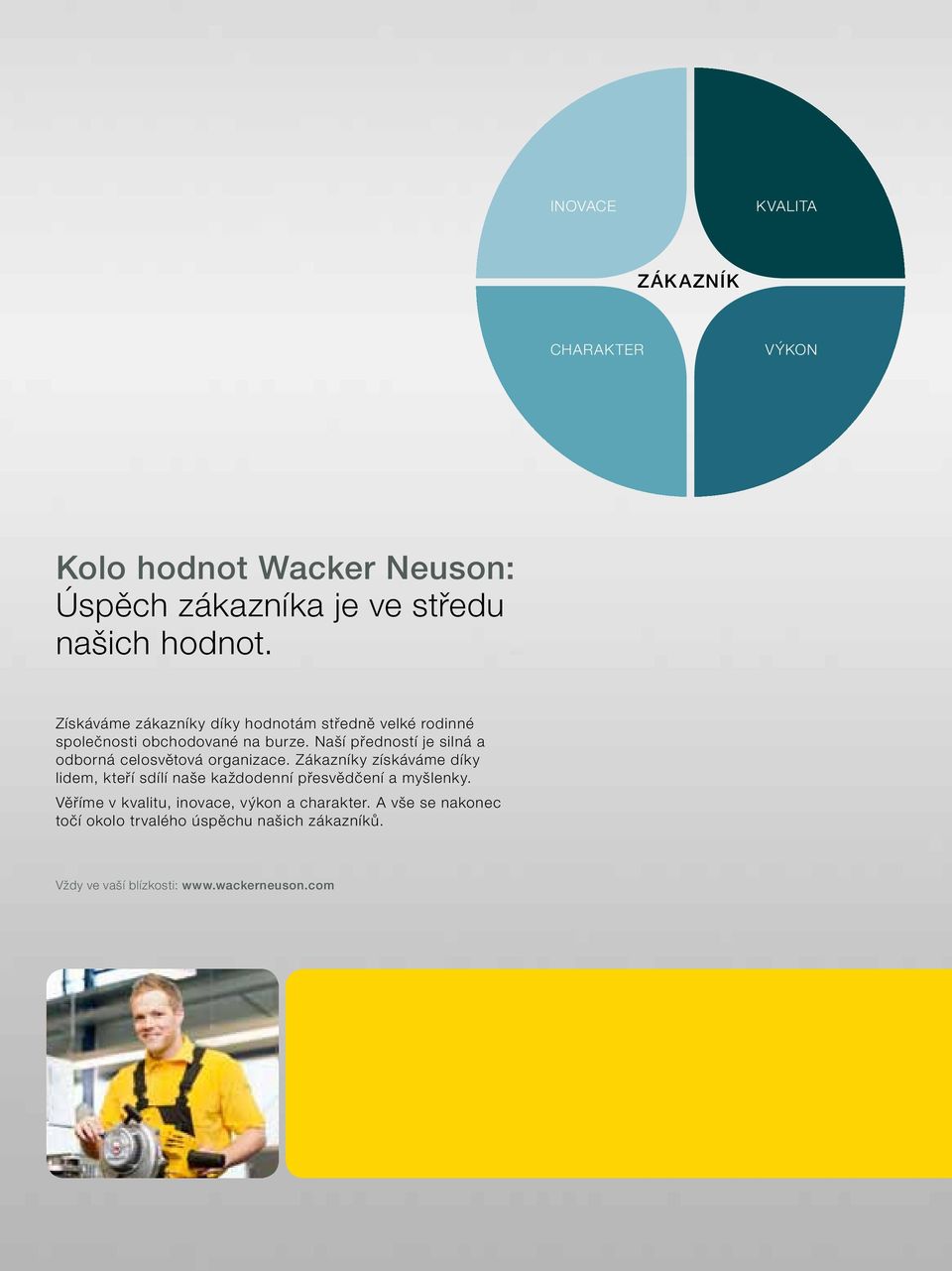 Naší předností je silná a odborná celosvětová organizace.