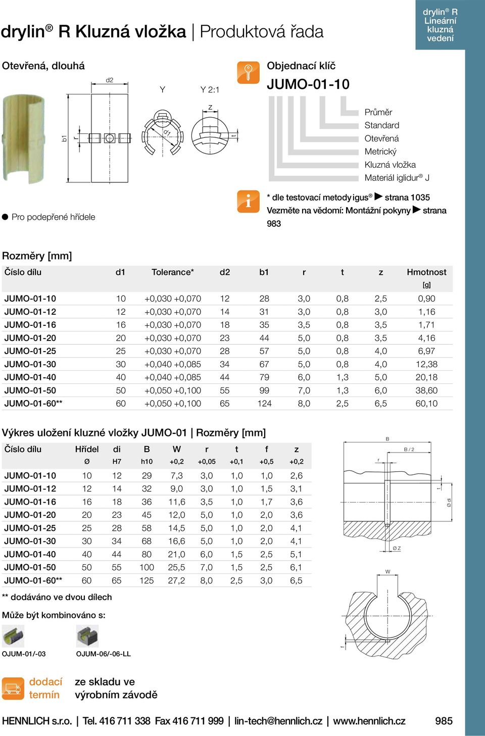 4,16 JUMO-01-25 25 +0,030 +0,070 28 57 5,0 0,8 4,0 6,97 JUMO-01-30 30 +0,040 +0,085 34 67 5,0 0,8 4,0 12,38 JUMO-01-40 40 +0,040 +0,085 44 79 6,0 1,3 5,0 20,18 JUMO-01-50 50 +0,050 +0,100 55 99 7,0