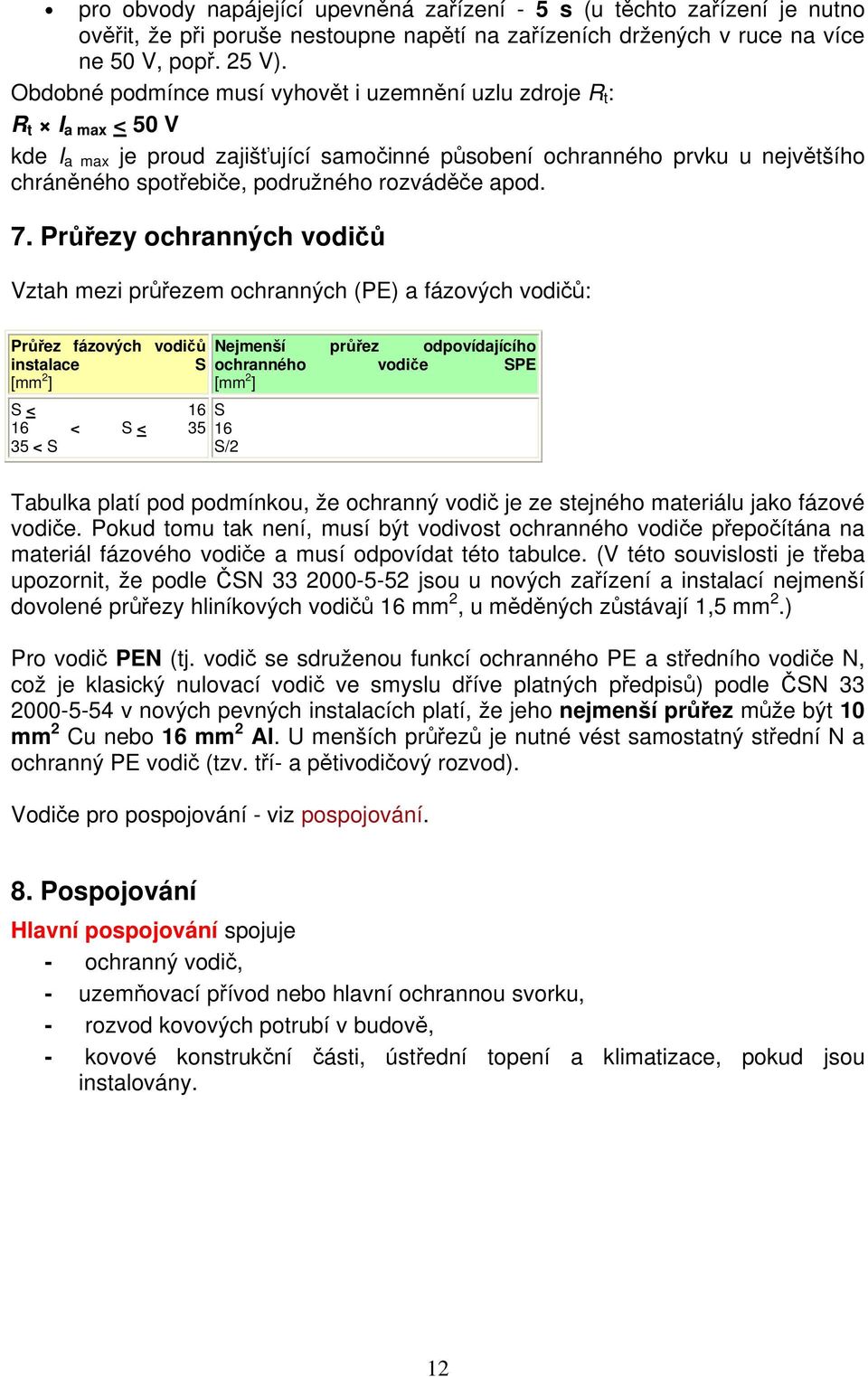 rozváděče apod. 7.