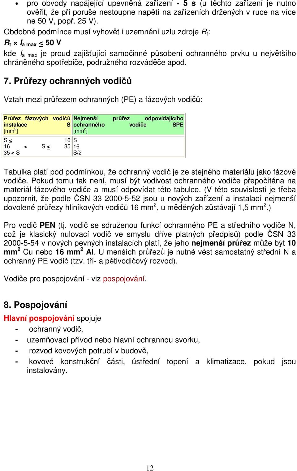 rozváděče apod. 7.