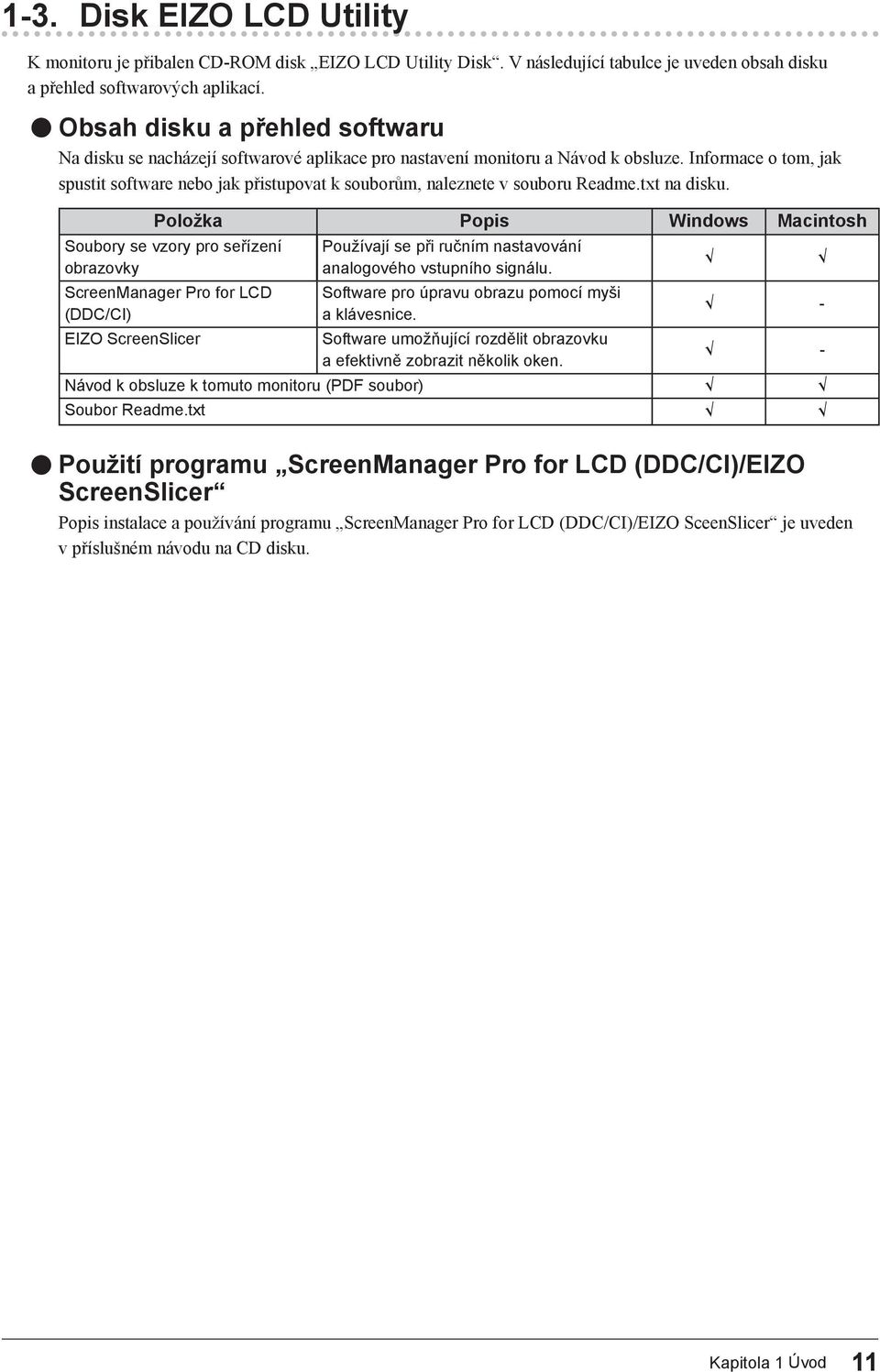 Informace o tom, jak spustit software nebo jak přistupovat k souborům, naleznete v souboru Readme.txt na disku.