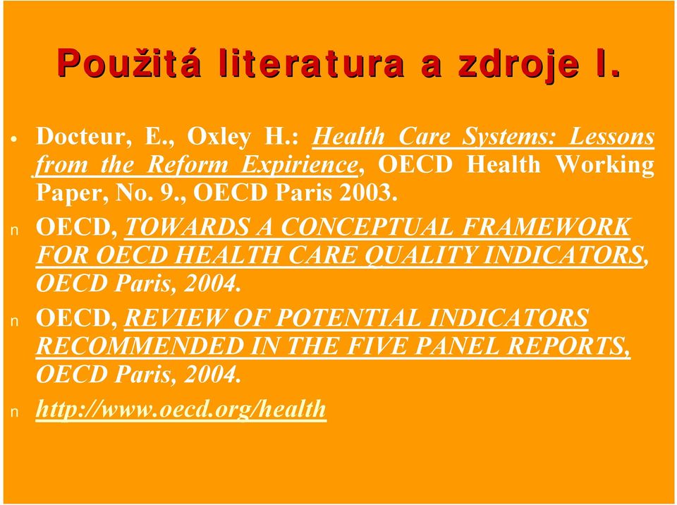 , OECD Paris 2003.