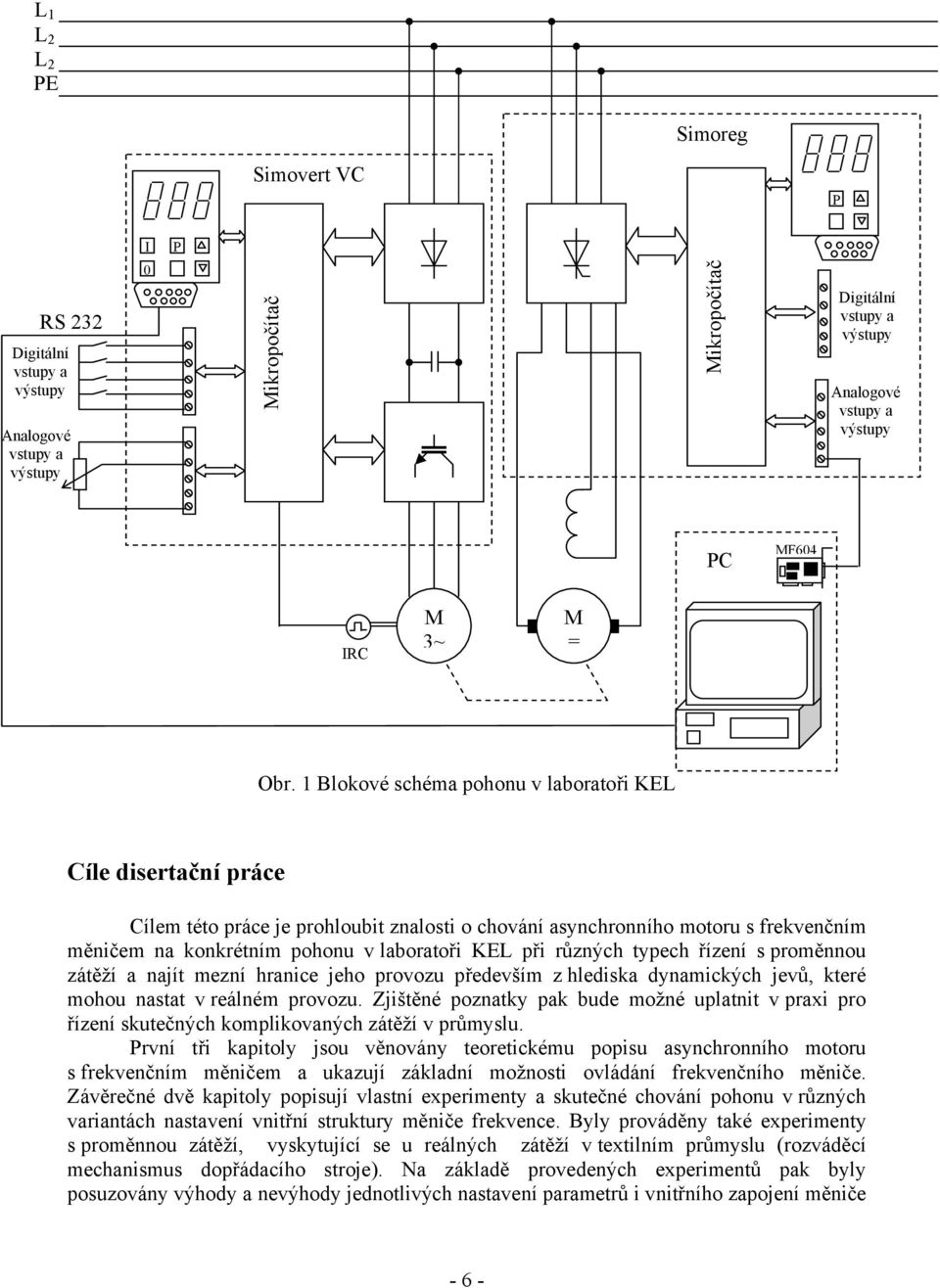 typech řízení s proměnnou zátěží a najít mezní hranice jeho provozu především z hledisa dynamicých jevů, teré mohou nastat v reálném provozu.