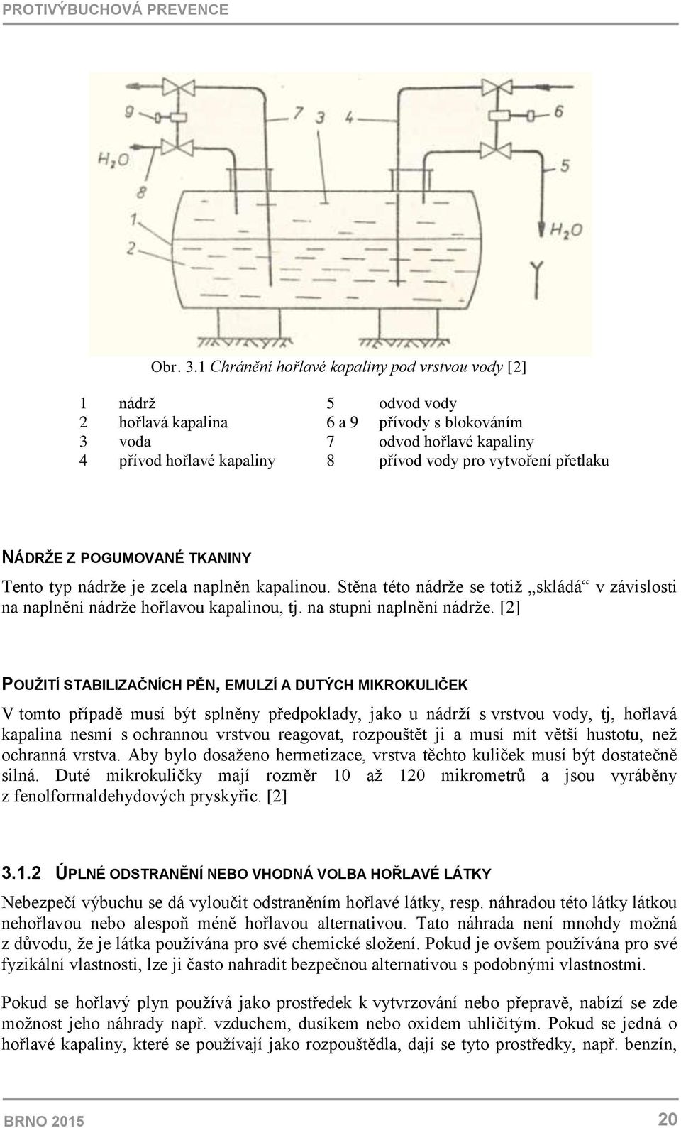 vytvoření přetlaku NÁDRŽE Z POGUMOVANÉ TKANINY Tento typ nádrže je zcela naplněn kapalinou. Stěna této nádrže se totiž skládá v závislosti na naplnění nádrže hořlavou kapalinou, tj.
