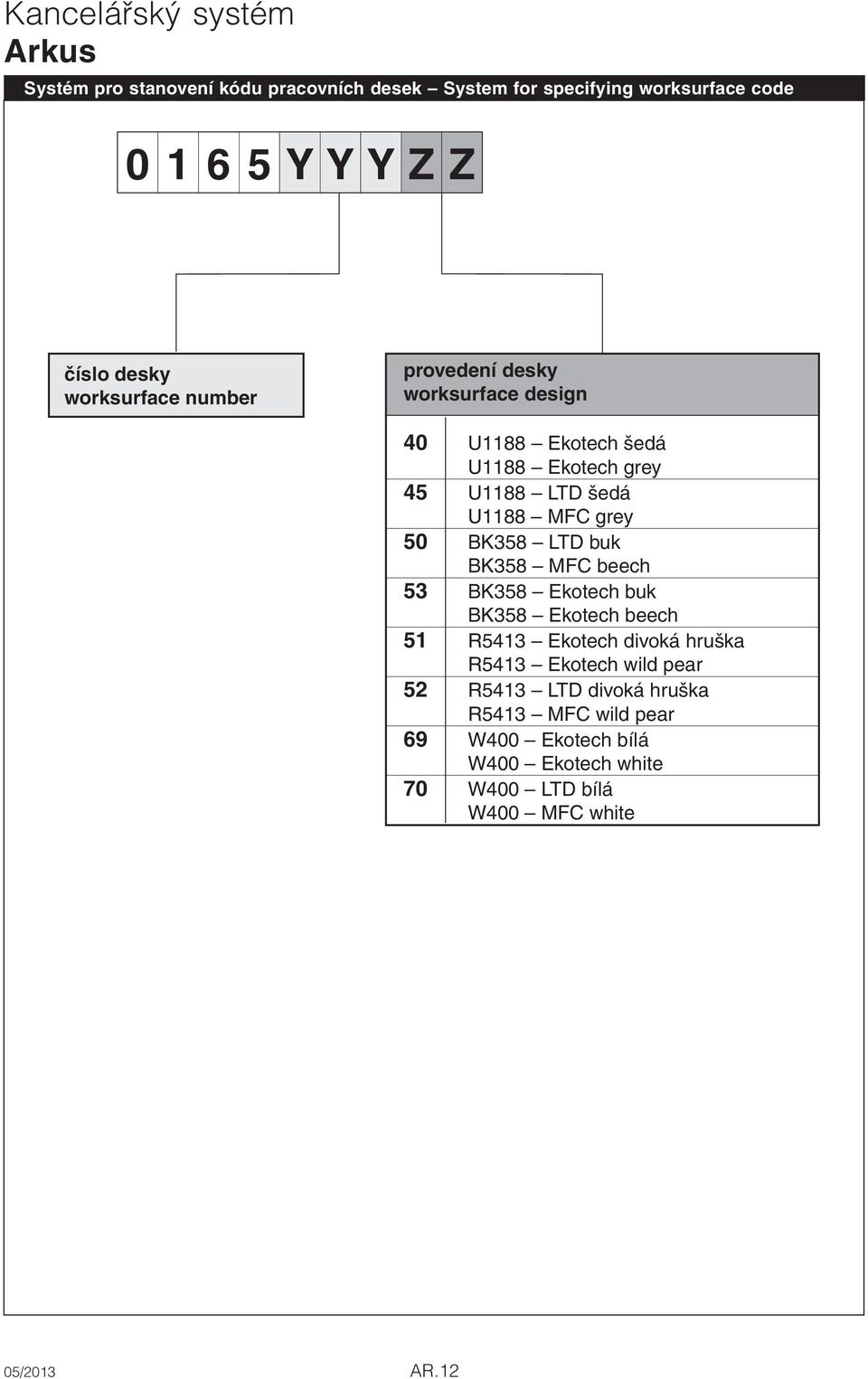 U1188 ekotech 45 U1188 LtD U1188 MFc 50 BK358 LtD BK358 MFc 53 BK358 ekotech BK358 ekotech 51