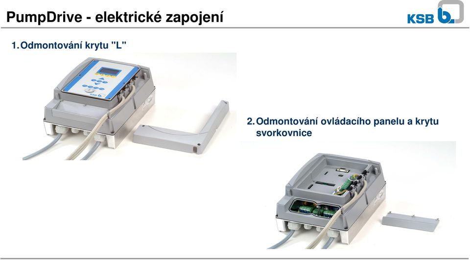 Odmontování krytu "L" 2.