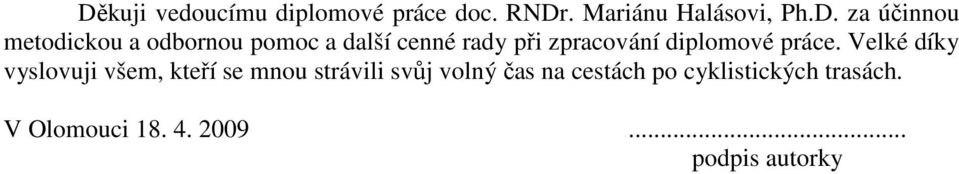 diplomové práce.