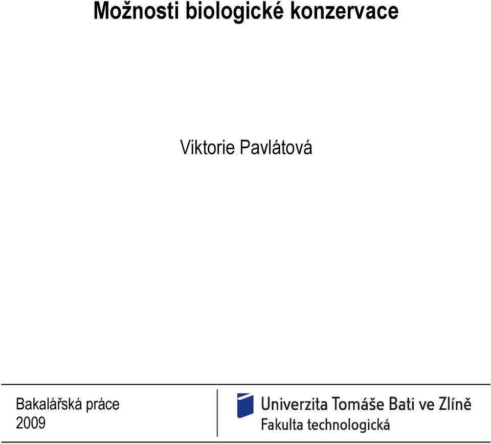 konzervace