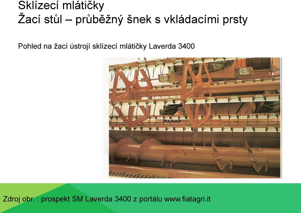 mlátičky Laverda 3400 Zdroj obr.
