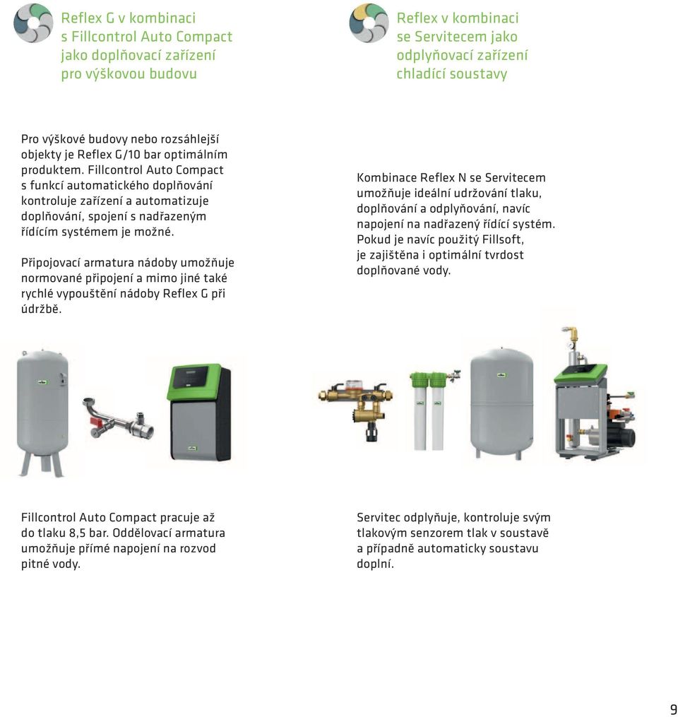 Fillcontrol uto Compact s funkcí automatickéo doplňování kontroluje zařízení a automatizuje doplňování, spojení s nadřazeným řídícím systémem je možné.
