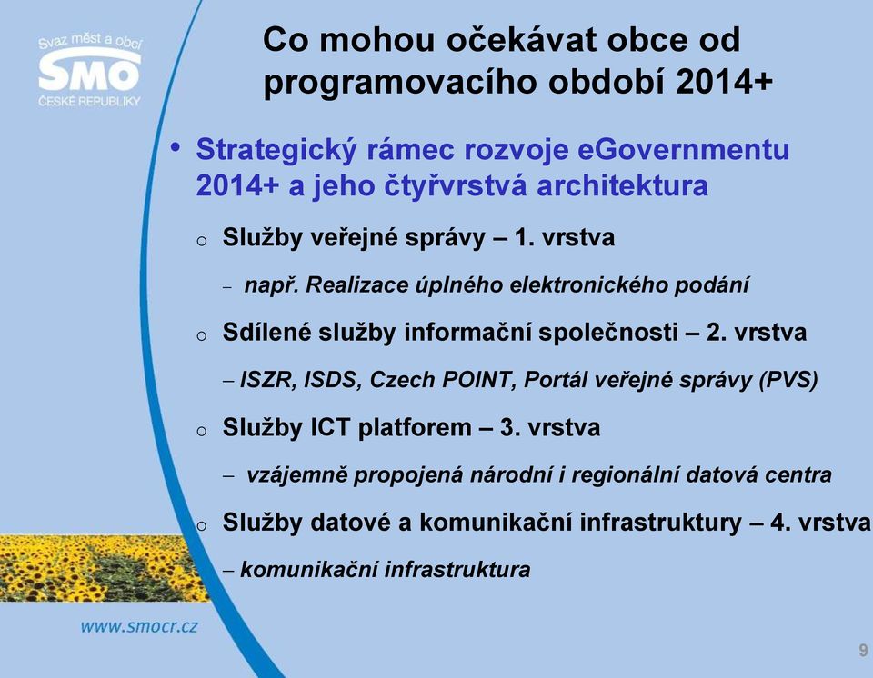 Realizace úplného elektronického podání o Sdílené služby informační společnosti 2.