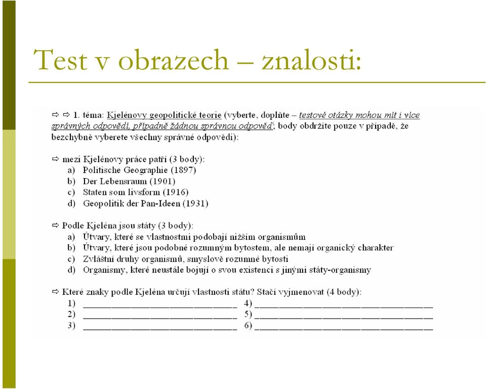 znalosti: