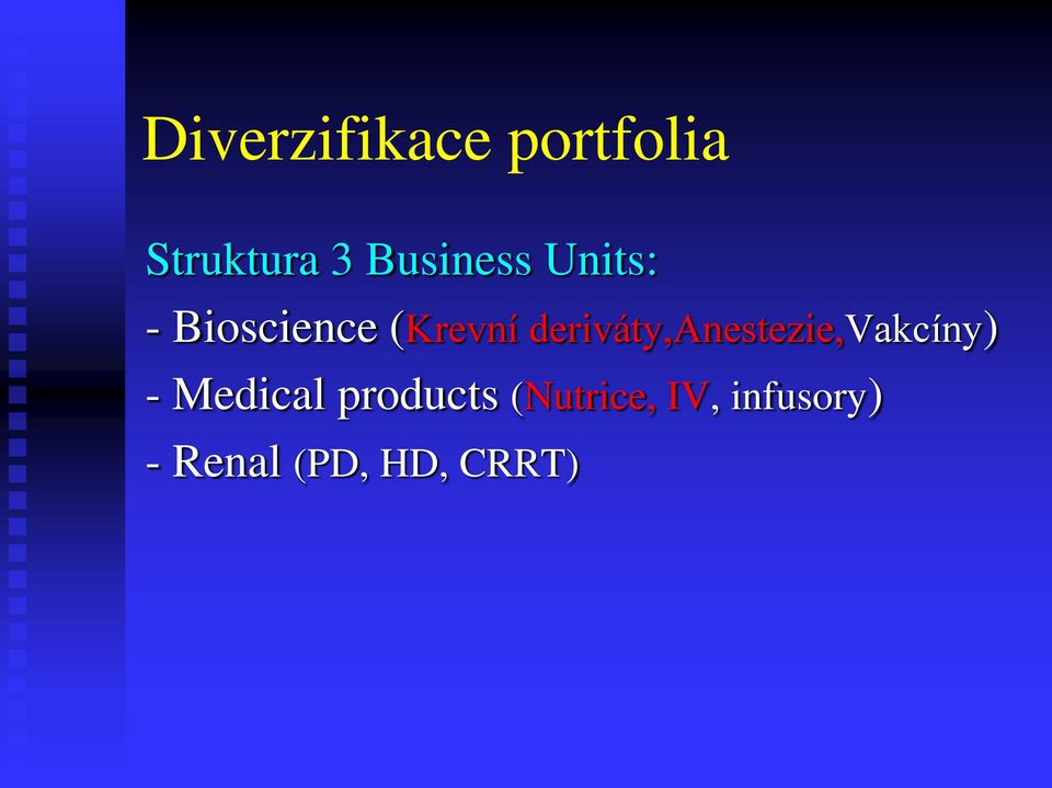 deriváty,anestezie,vakcíny) - Medical