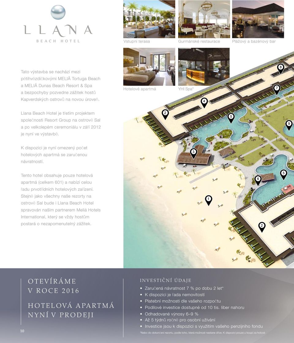 4 Llana Beach Hotel je třetím projektem společnosti Resort Group na ostrově Sal a po velkolepém ceremoniálu v září 2012 2 5 9 je nyní ve výstavbě.
