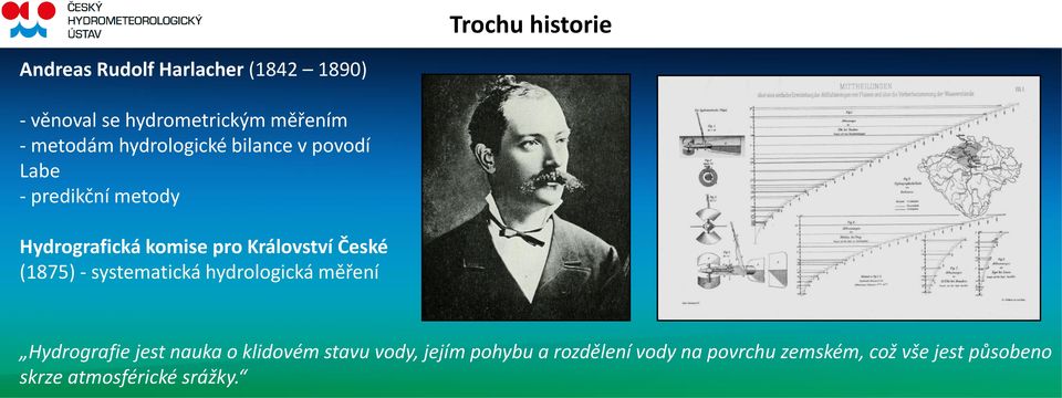 Království České (1875) - systematická hydrologická měření Hydrografie jest nauka o klidovém