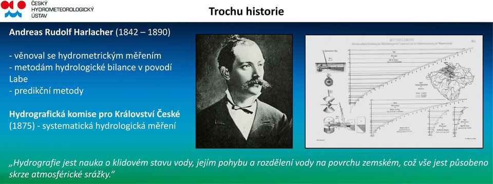Království České (1875) - systematická hydrologická měření Hydrografie jest nauka o klidovém