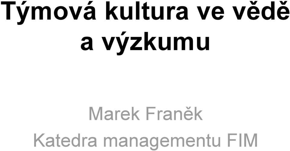 Marek Franěk