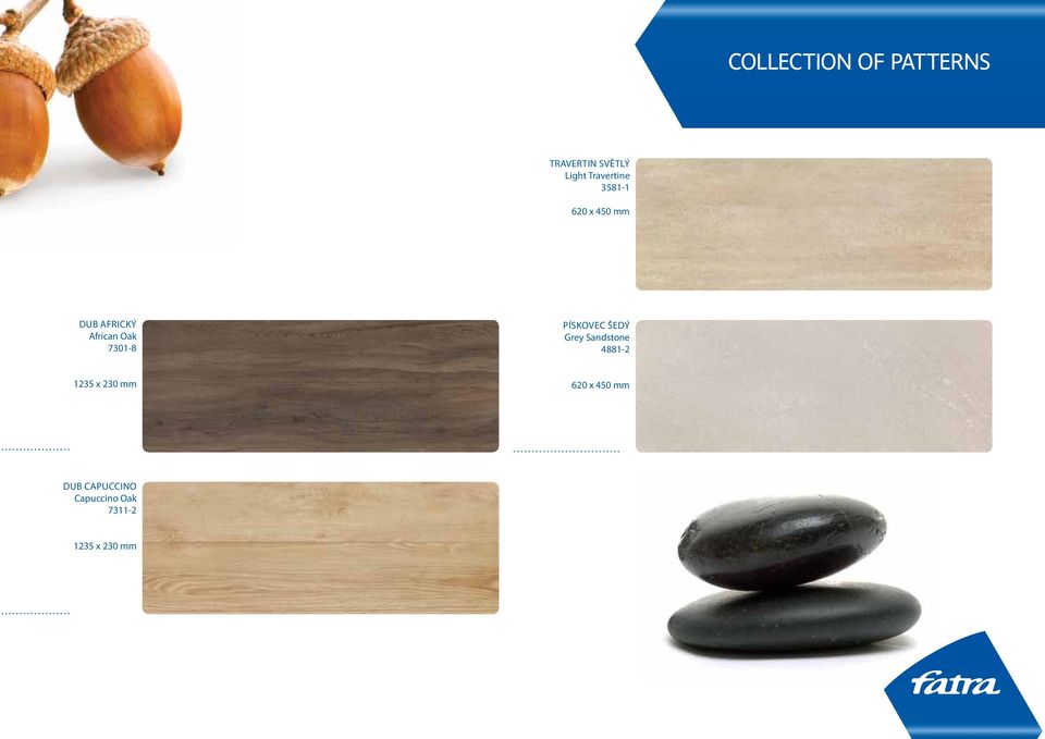 African Oak 7301-8 PÍSKOVEC ŠEDÝ Grey Sandstone