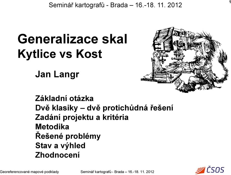 protichůdná řešení Zadání projektu a