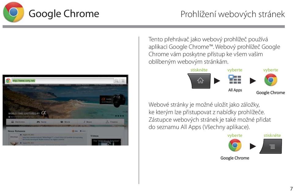 Webový prohlížeč Google Chrome vám poskytne přístup ke všem vašim oblíbeným webovým stránkám.