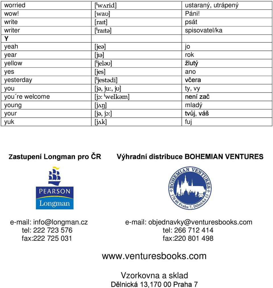 Energy 1 Word List Seznam Slov Autor Mgr Petra Valentinova A A Bit A Hundred Sto Stovka Address Z I Adresa Pdf Stazeni Zdarma