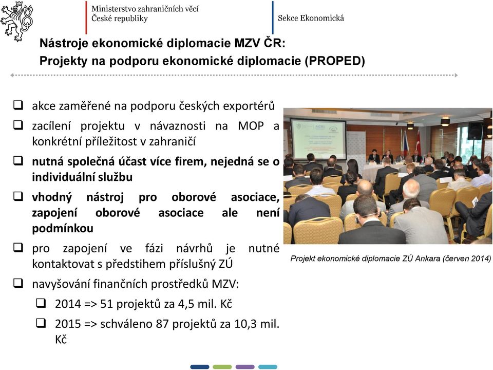 oborové asociace, zapojení oborové asociace ale není podmínkou pro zapojení ve fázi návrhů je nutné kontaktovat s předstihem příslušný ZÚ Projekt