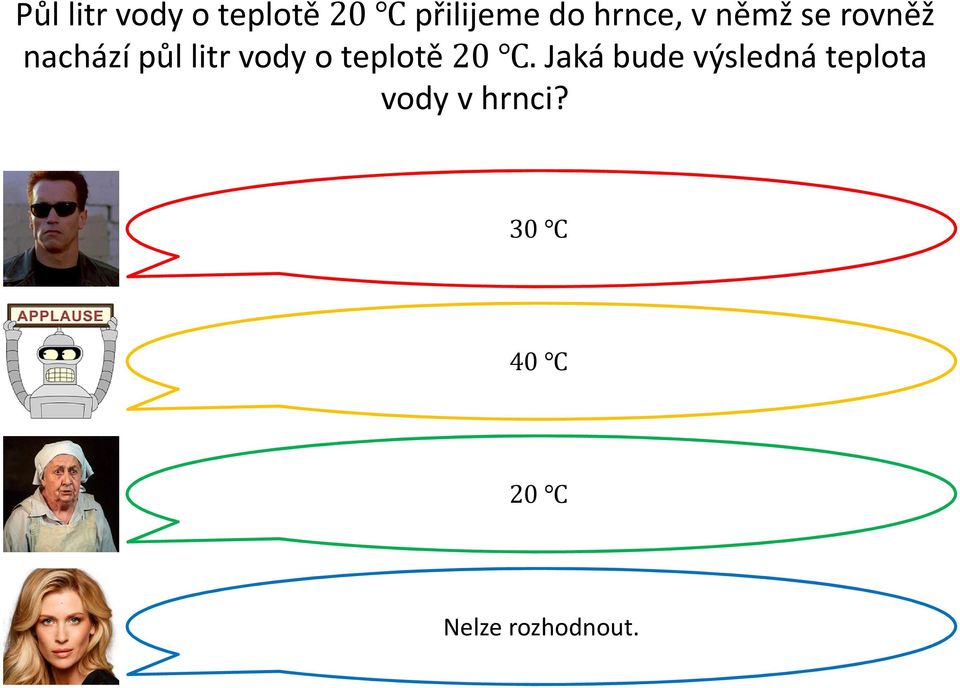 vody o teplotě 20.