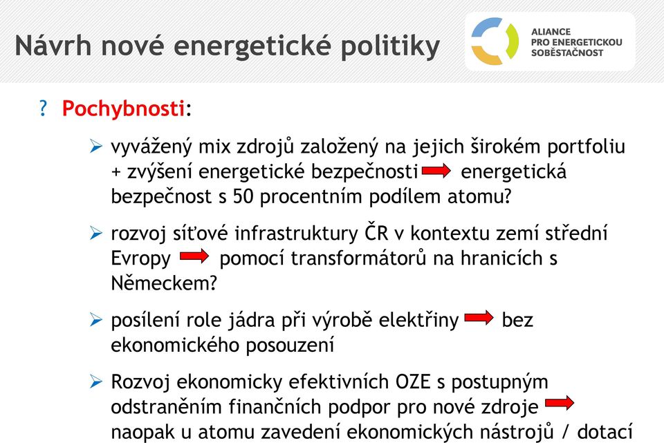 50 procentním podílem atomu?
