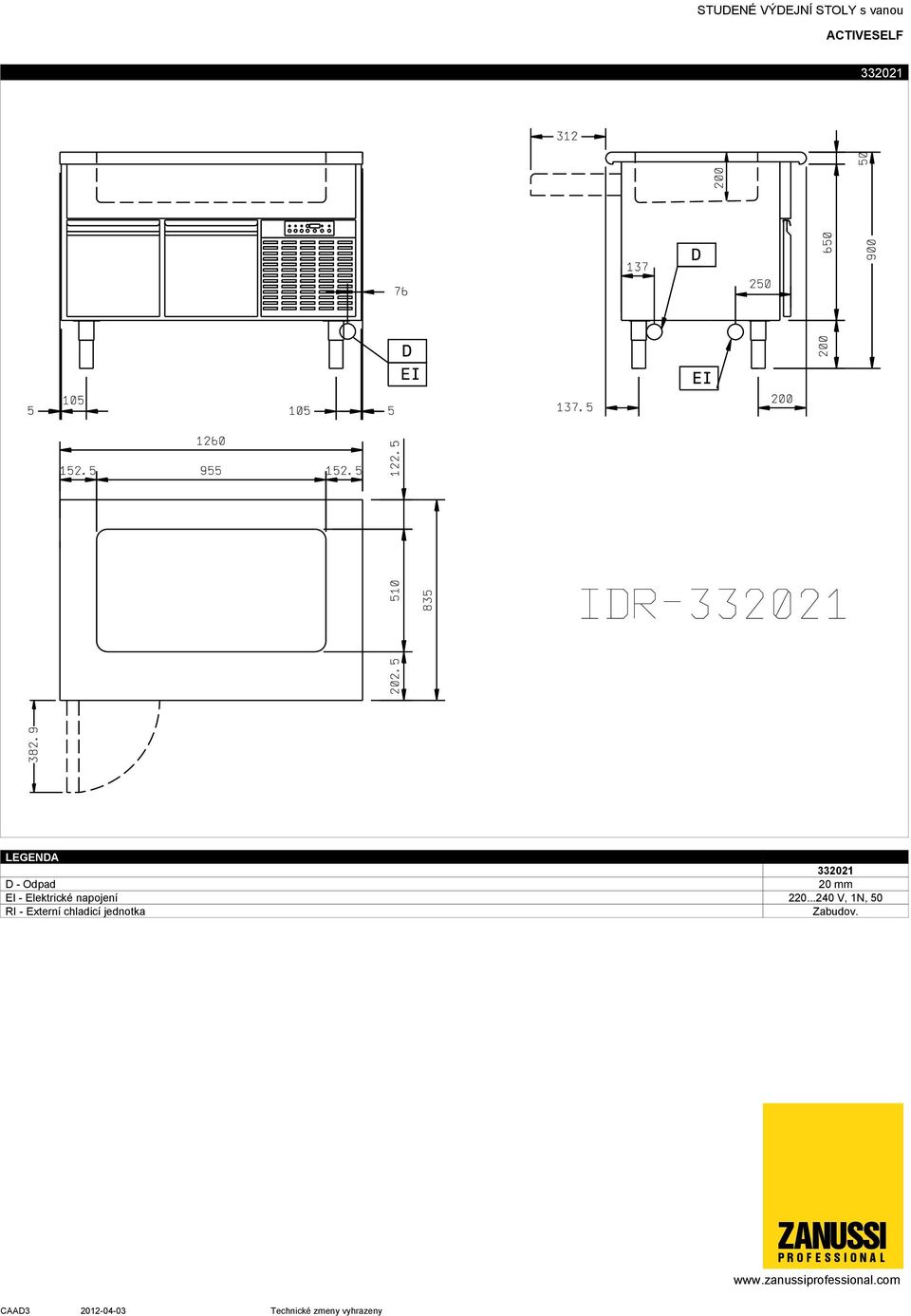 220...240 V, RI -