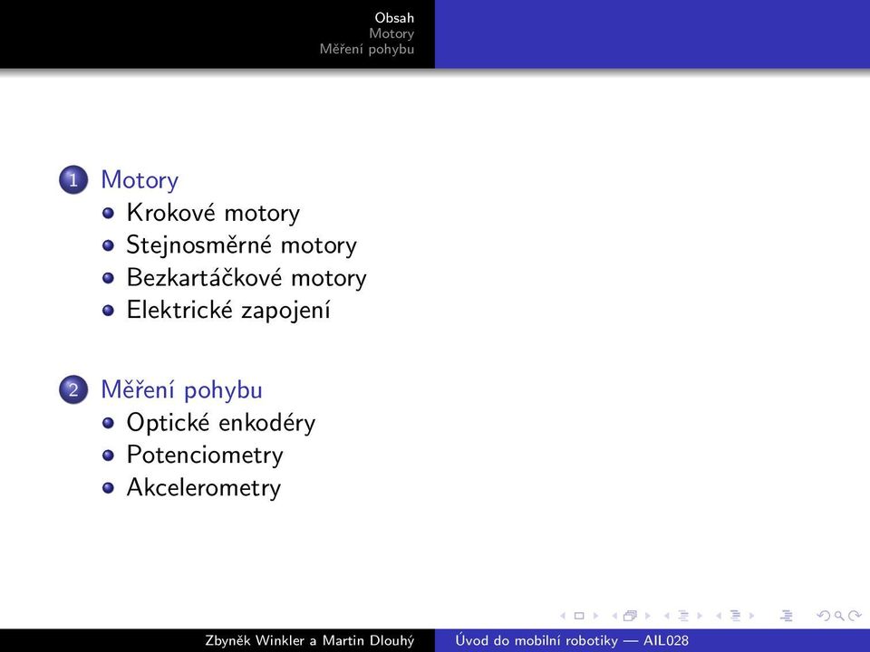 Elektrické zapojení 2 Optické