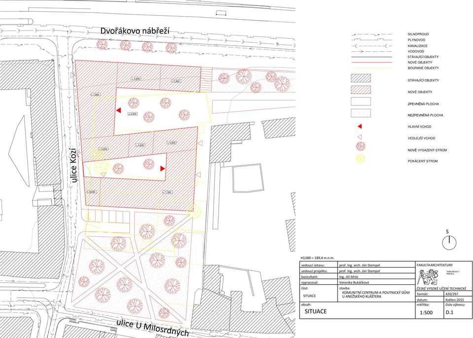 n.m. vedoucí ústavu: vedoucí projektu: konzultant: vypracoval: část: SITUACE obsah: Ing.