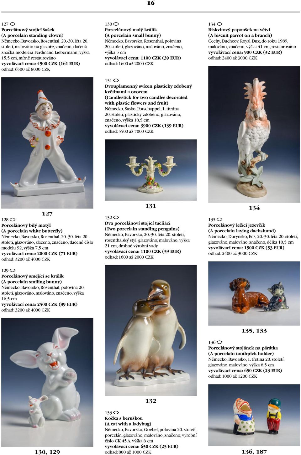 králík (A porcelain small bunny) Německo, Bavorsko, Rosenthal, polovina 20.