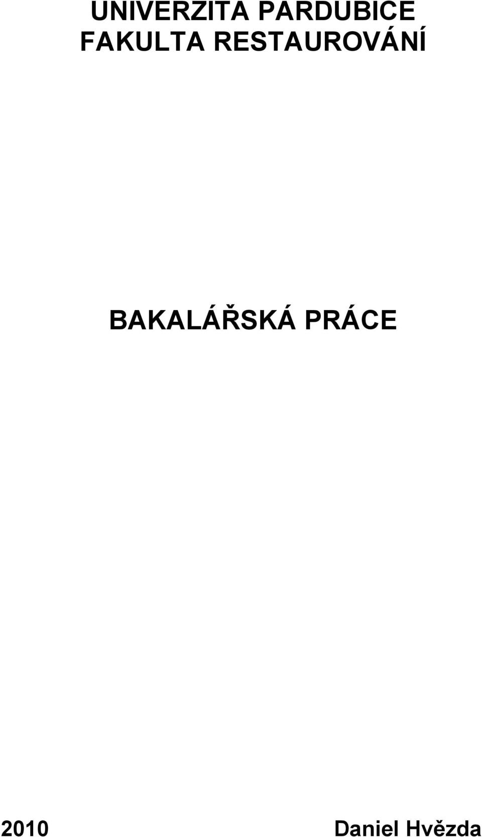 RESTAUROVÁNÍ
