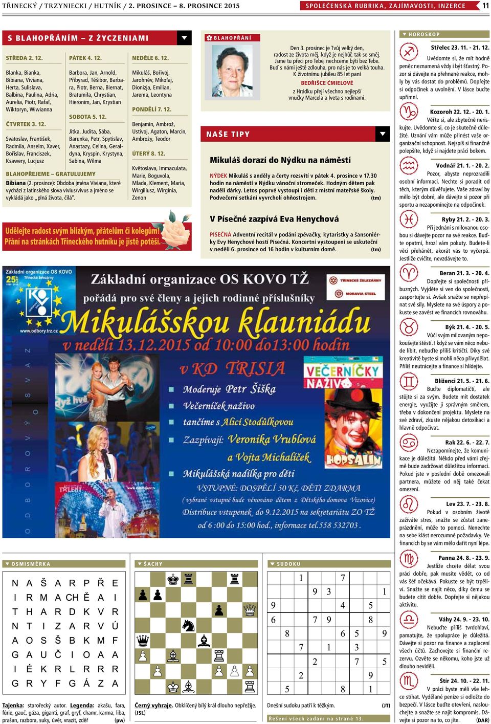 NEDĚLE 6. 12.