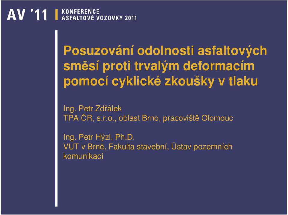 Petr Zdřálek TPA ČR, s.r.o.
