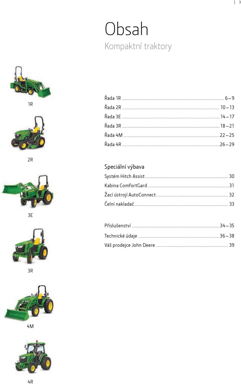 ..26 29 2R Speciální výbava Systém Hitch Assist... 30 Kabina ComfortGard.