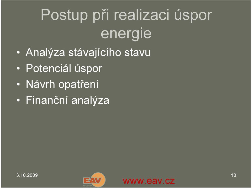 stavu Potenciál úspor Návrh