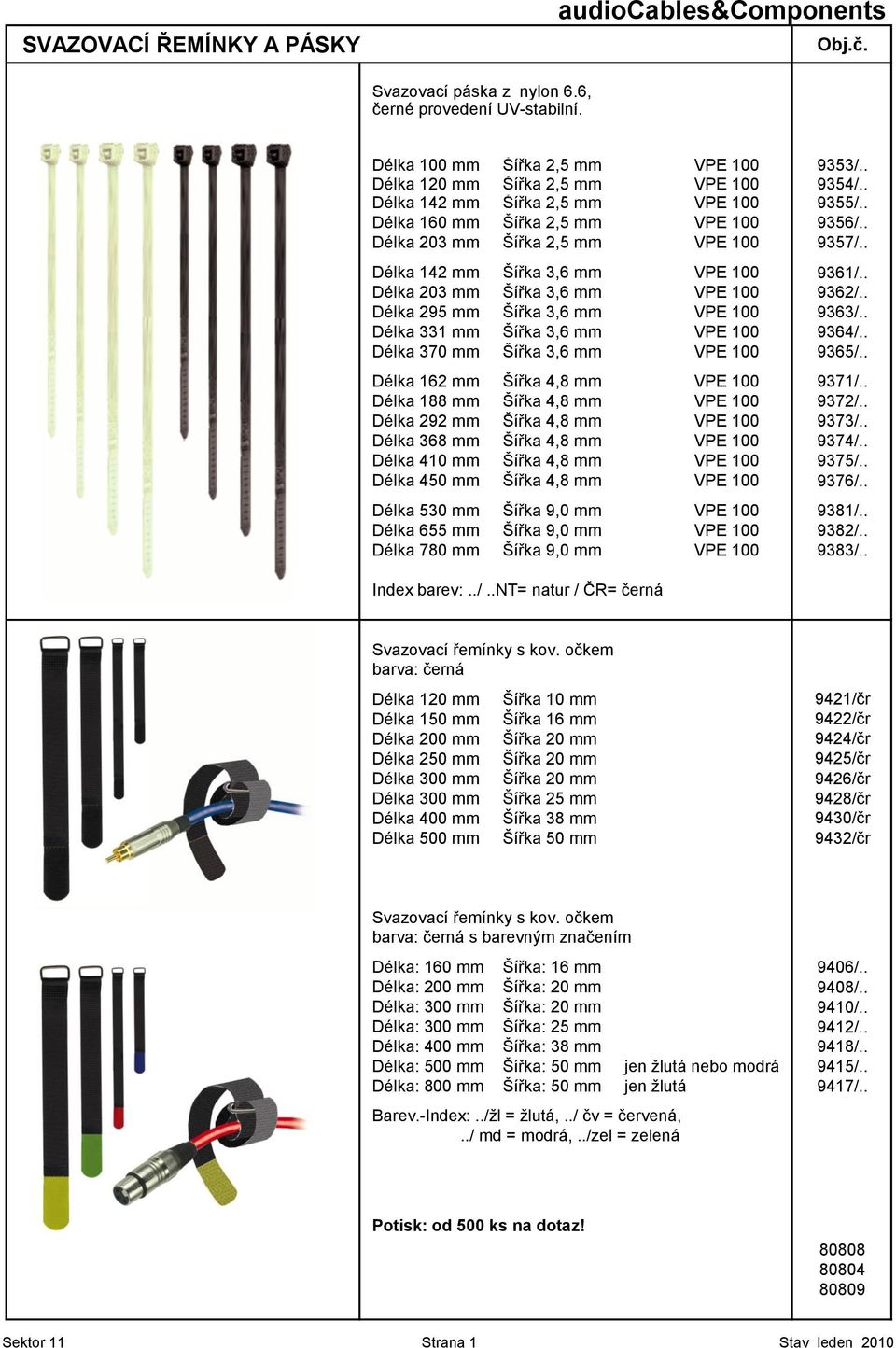 . Délka 203 mm Šířka 3,6 mm VPE 100 9362/.. Délka 295 mm Šířka 3,6 mm VPE 100 9363/.. Délka 331 mm Šířka 3,6 mm VPE 100 9364/.. Délka 370 mm Šířka 3,6 mm VPE 100 9365/.