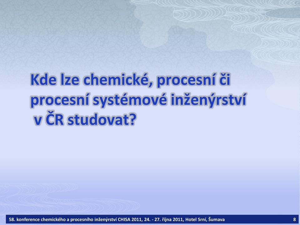 konference chemického a procesního