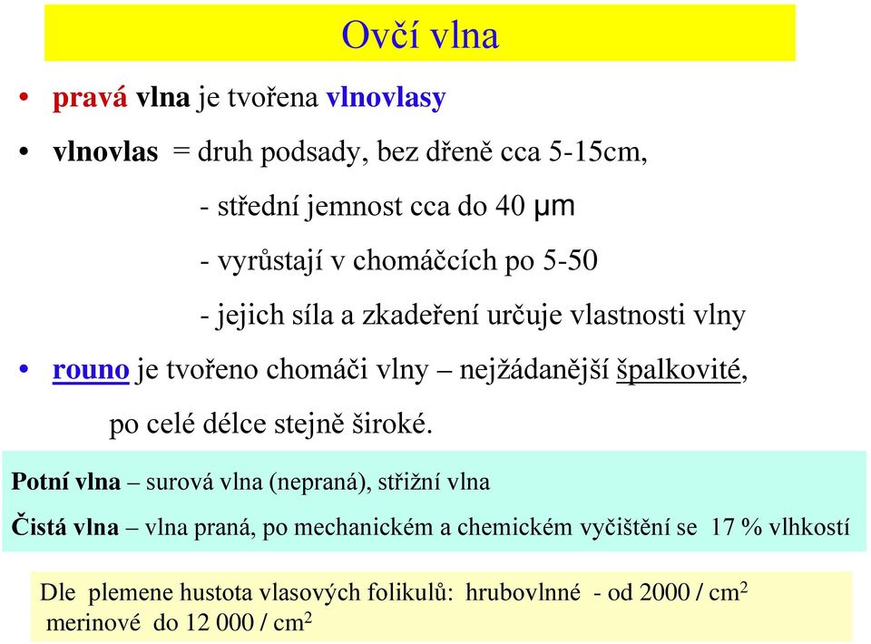 délce stejně široké.