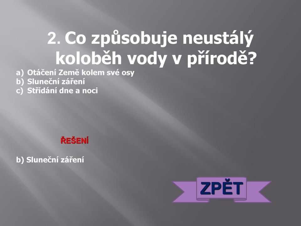 a) Otáčení Země kolem své osy b)