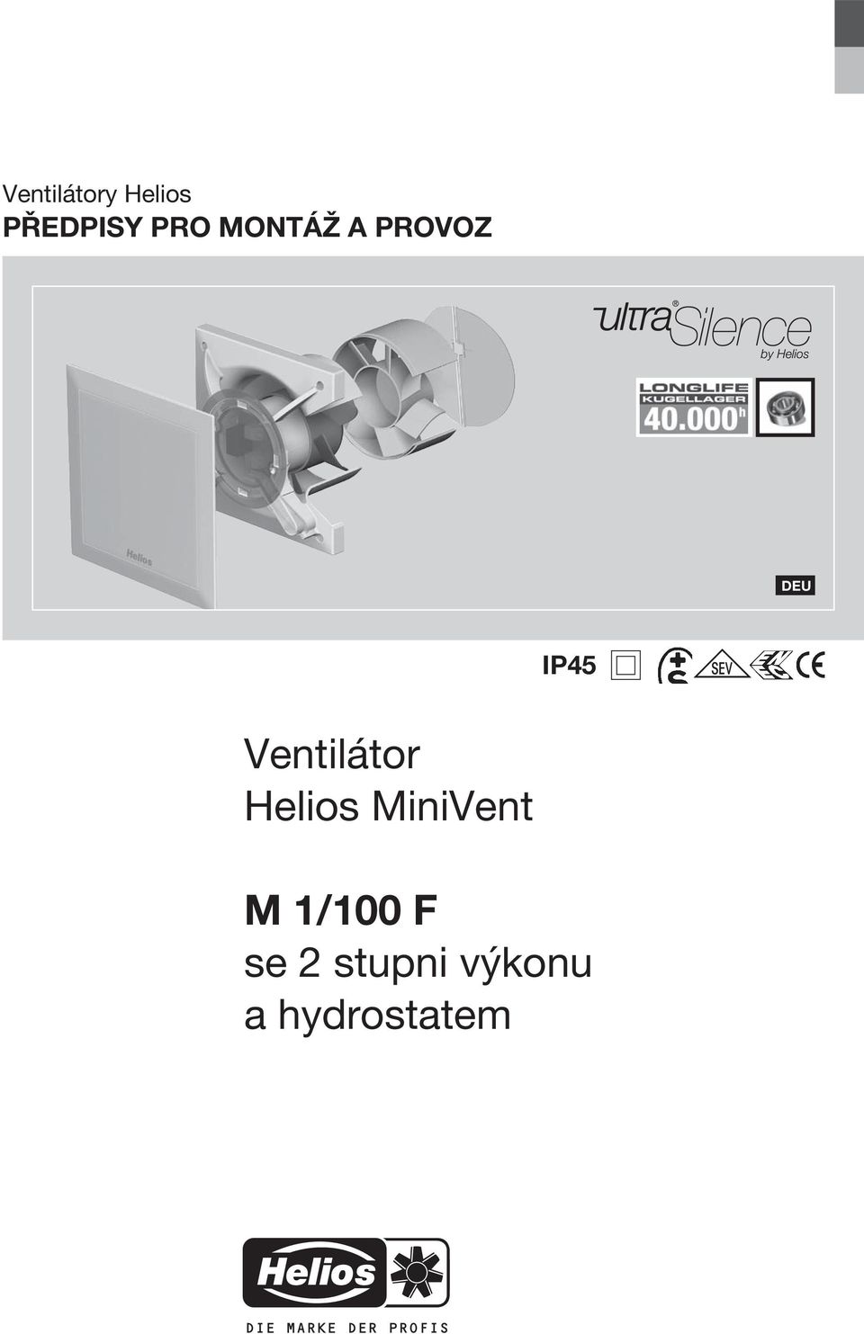 Ventilátor Helios MiniVent M