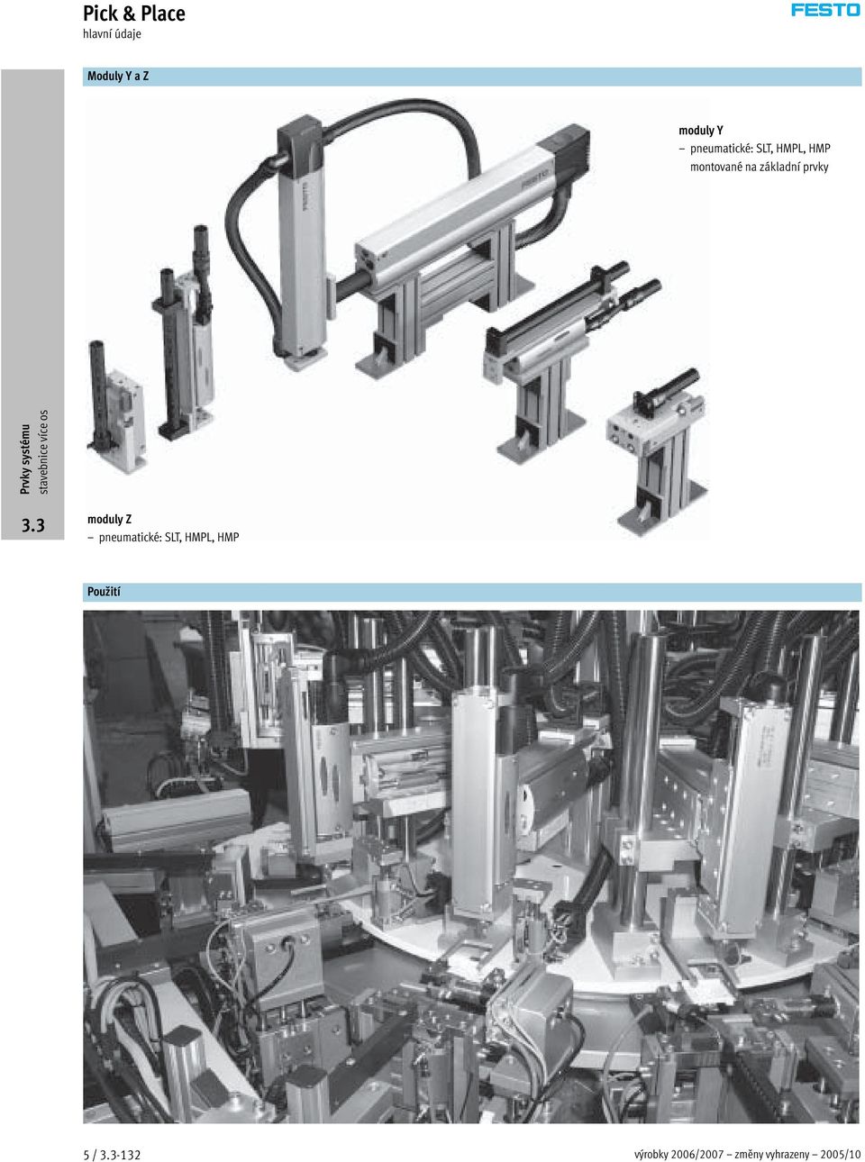 základní prvky moduly Z pneumatické: SLT, HMPL,