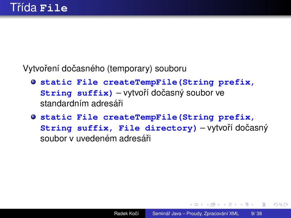 standardnэm adresсi static File createtempfile(string prefix, String suffix,