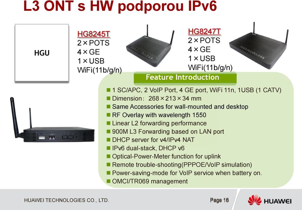 L2 forwarding performance 900M L3 Forwarding based on LAN port DHCP server for v4/ipv4 NAT IPv6 dual-stack, DHCP v6 Optical-Power-Meter