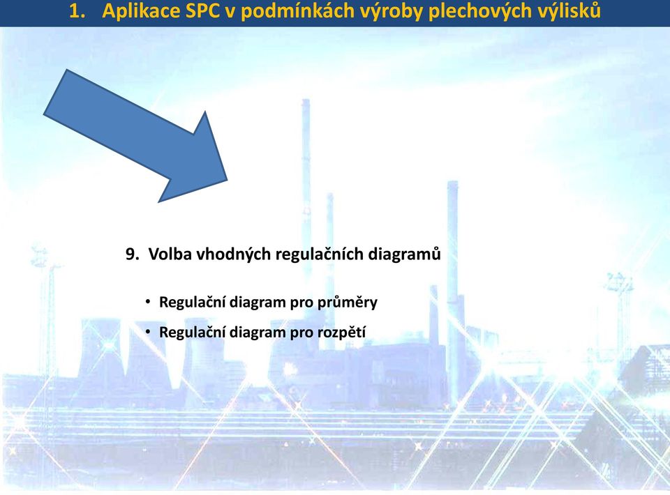 Volba vhodných regulačních diagramů