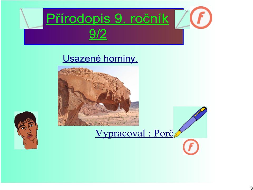 Usazené horniny.